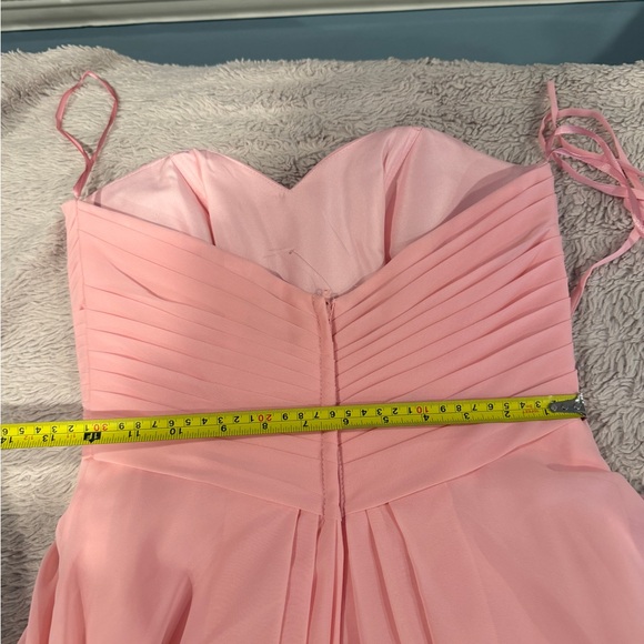 Allure Bridals Strapless Sweetheart Chiffon Gown in Blush Pink - Picture 8 of 8